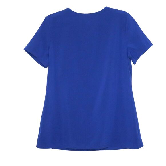 Scrubstar Women's Scrub Top Size‎ Small Blue Short Sleeve Performance V-neck - Picture 2 of 8